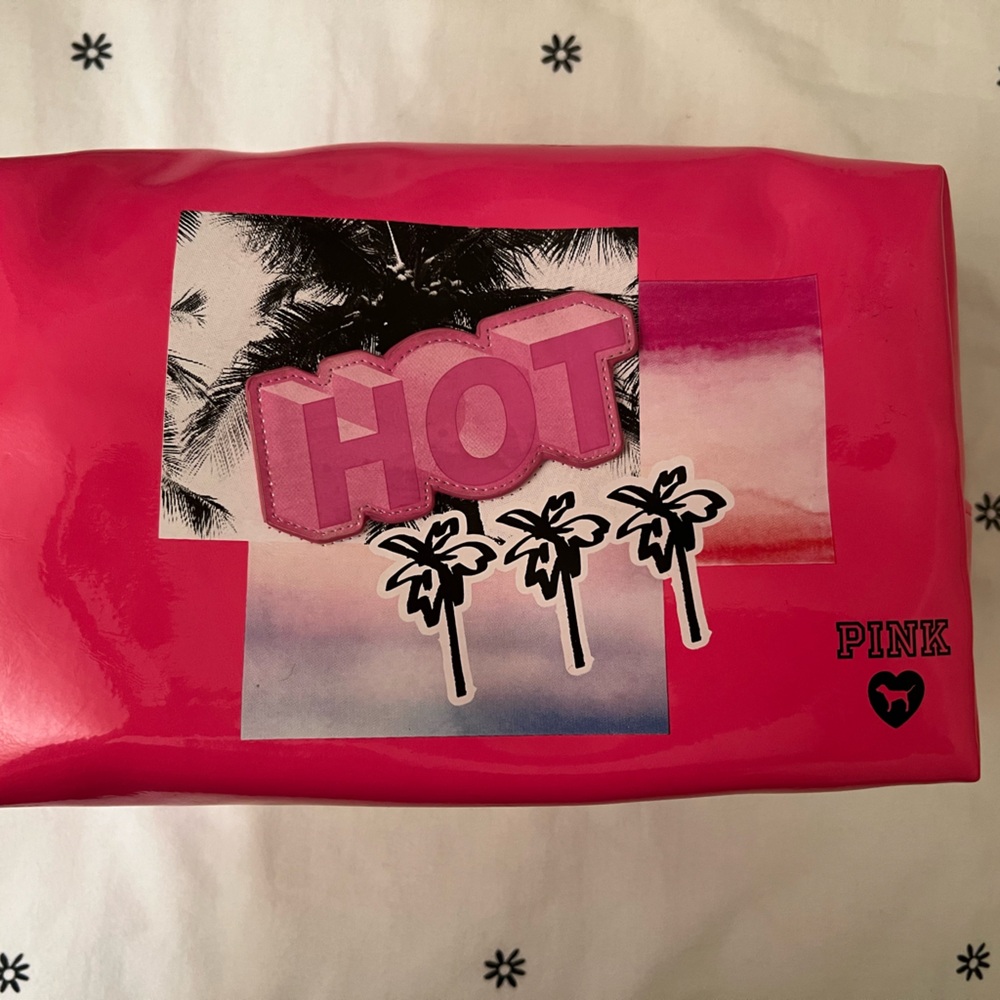 Victoria's Secret Shiny Pink Cosmetic Bag